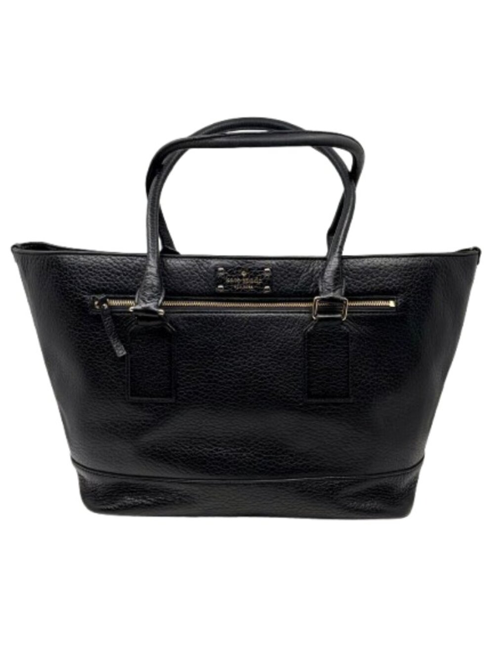KATE SPADE~Bay Street Harmony~LARGE BLACK PEBBLED LEATHER LAPTOP ALL PURPOSE BAG